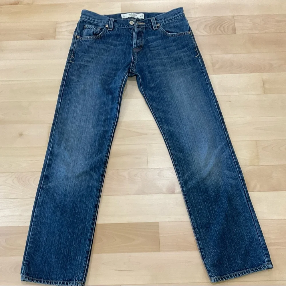 Abercrombie & Fitch Boyfriend Button Fly Straight Leg Jeans 25 - Picture 15 of 16